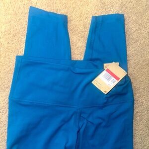 nike dri-fit leggings, large, blue.